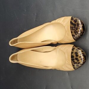 J. Crew Ballet Flats Mini Hidden Wedge Leather 8